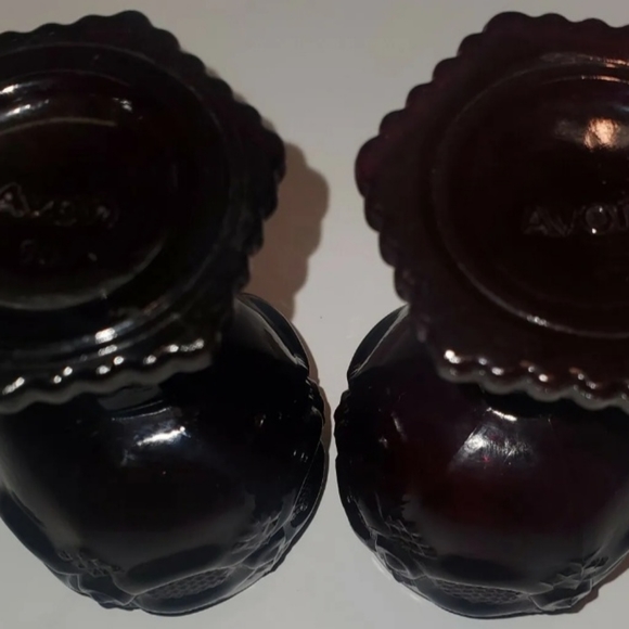 Avon Cape Cod Ruby Red Wine Goblets Vintage Glass 4.5"H Set Of 2 1980s - Picture 7 of 9